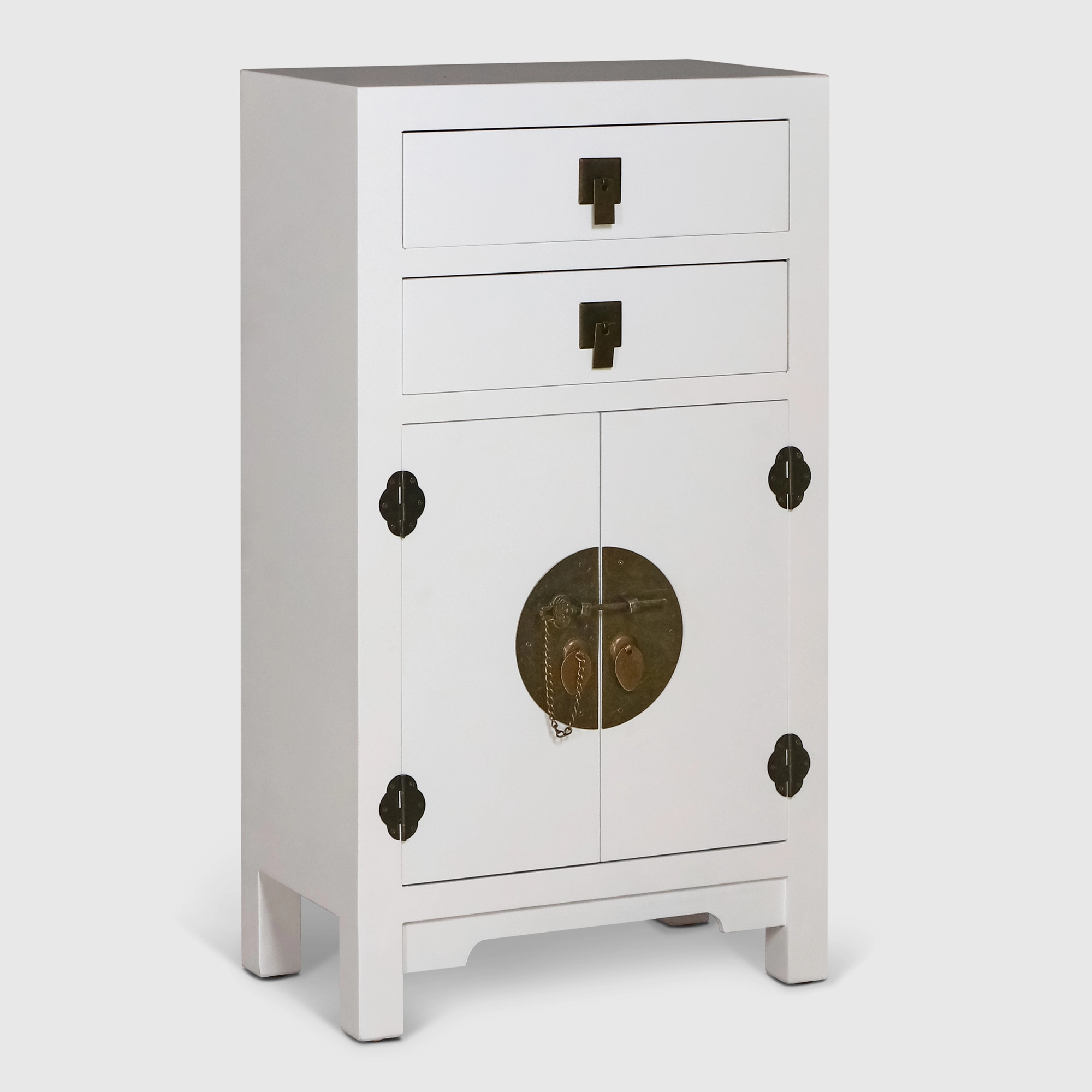 

Комод универсальный Design с ручками белый 45 x 26 x 82 см
