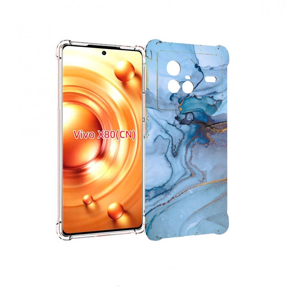 

Чехол Mypads Голубой Мрамор Для Vivo X80, Прозрачный, Tocco