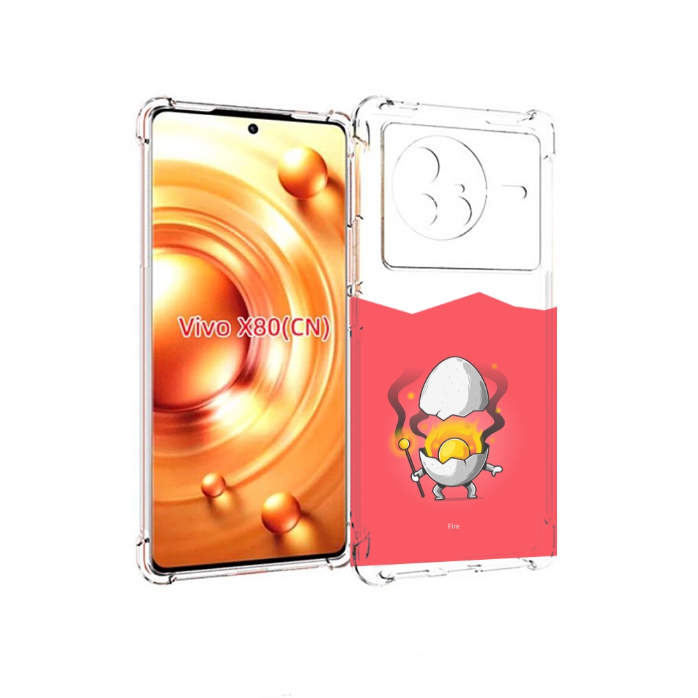 

Чехол Mypads Горелое Яйцо Для Vivo X80, Прозрачный, Tocco