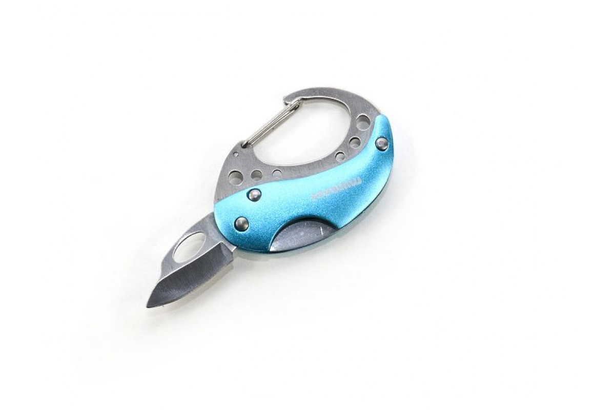 фото Карабин - мини-нож, синий (упак=10 шт) 1 цвет, 2517 munkees