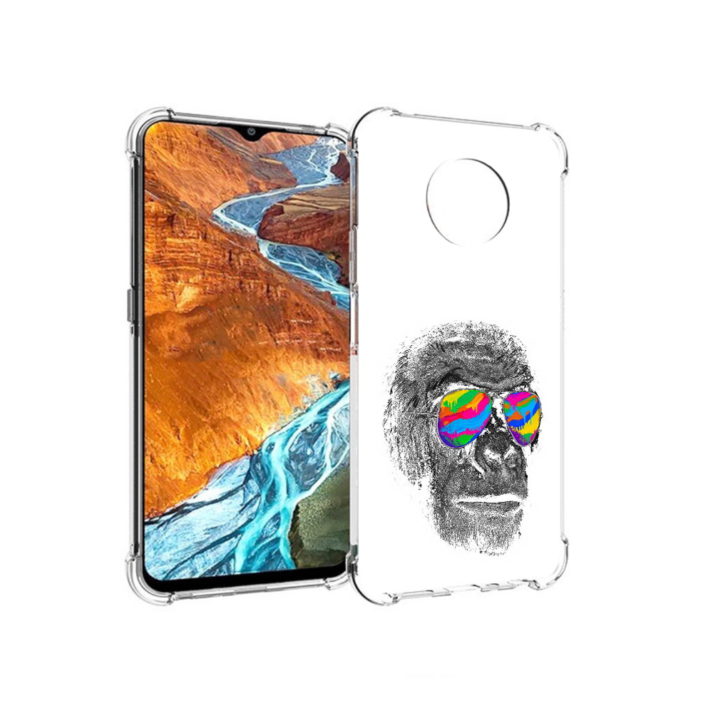 

Чехол MyPads Tocco для Nokia G300 крутая обезьяна в очках (PT224563.108.422), Прозрачный, Tocco