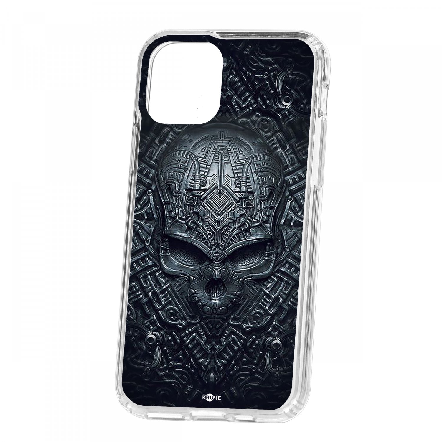 

Чехол для Apple iPhone 11 Pro КRUЧЕ Print Череп техно, Черный;серый, Print
