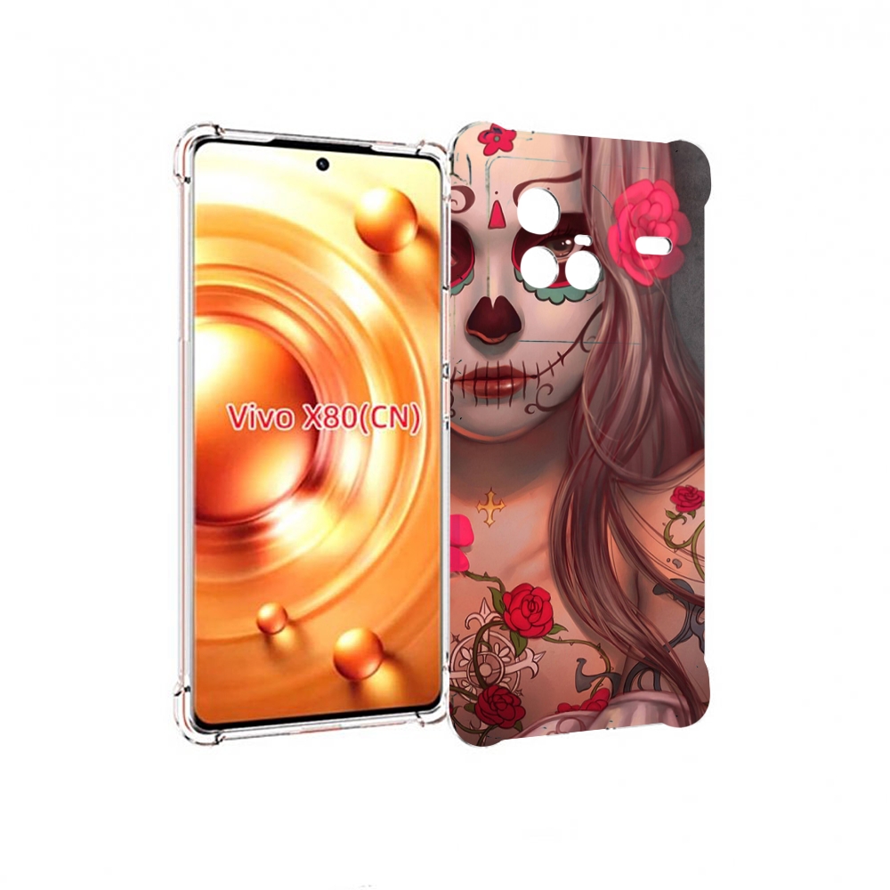 

Чехол Mypads Девочка В Рисунках Для Vivo X80, Прозрачный, Tocco