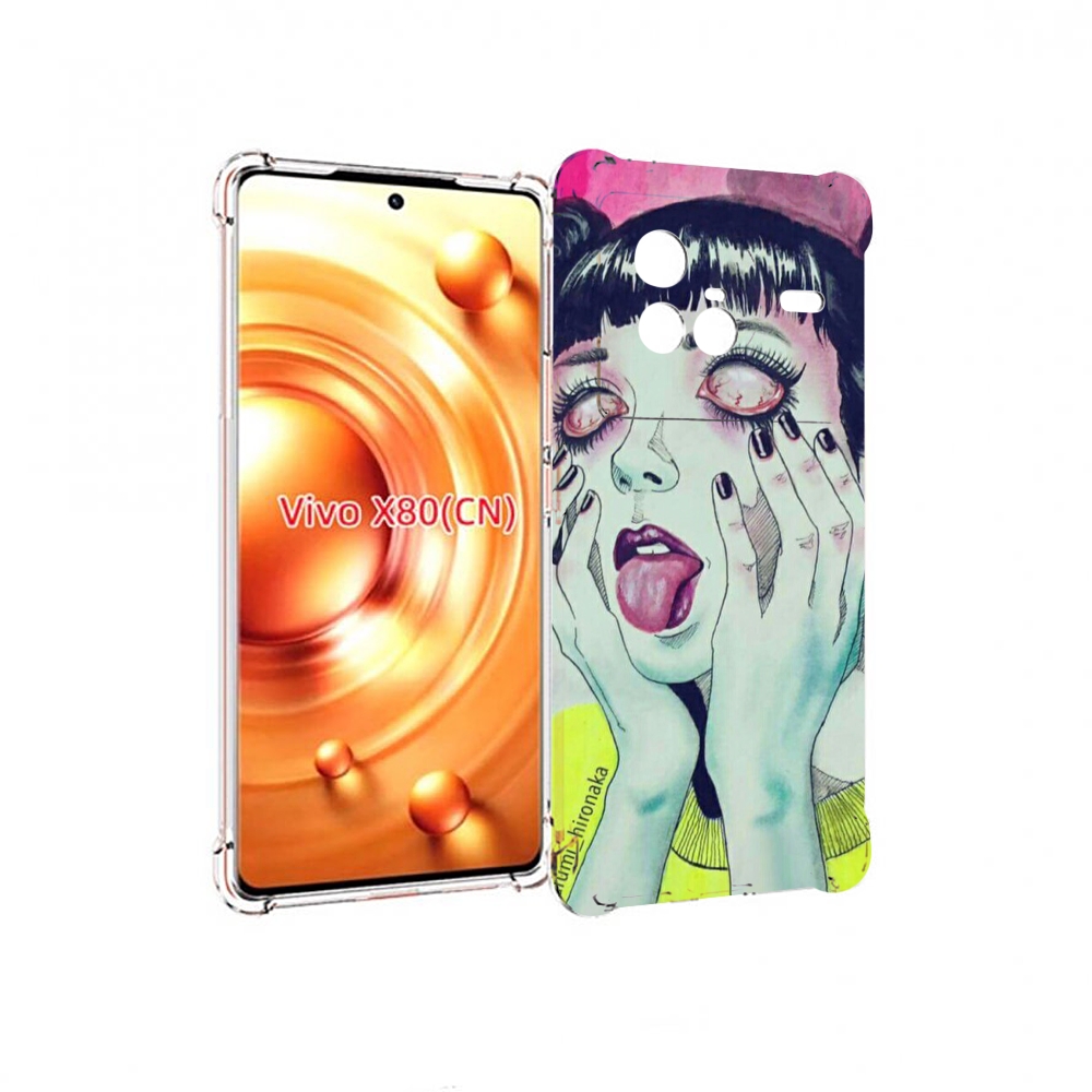 

Чехол Mypads Девушка Без Зрачков Для Vivo X80, Прозрачный, Tocco
