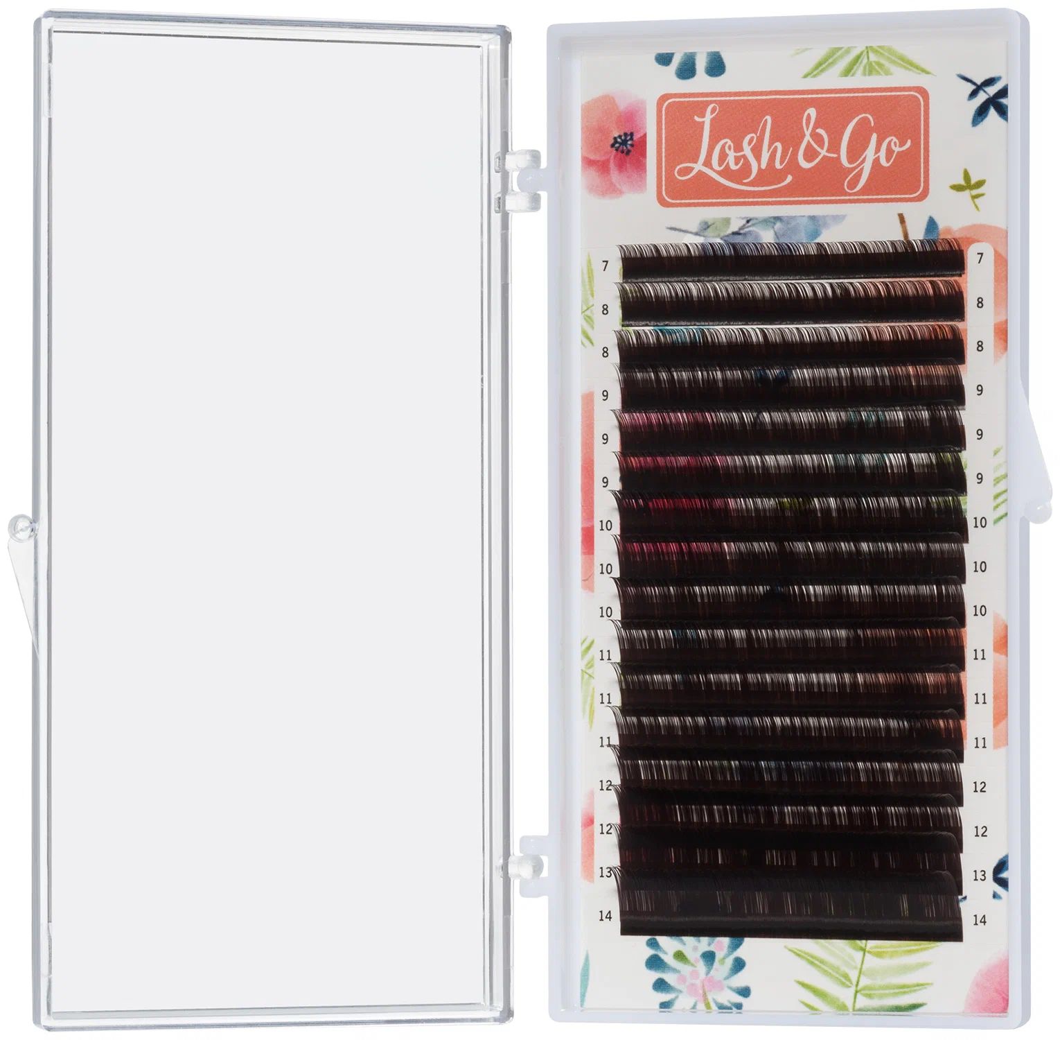 

Ресницы Lash&Go Эспрессо 16 линий C 0,12 7-14 мм, Коричневый, LL622501