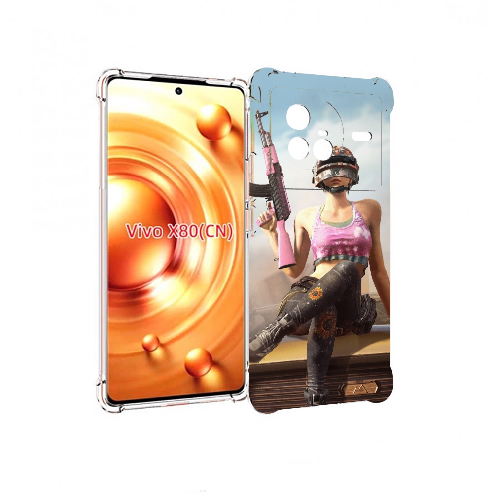 

Чехол Mypads Девушка Из Pubg Для Vivo X80, Прозрачный, Tocco
