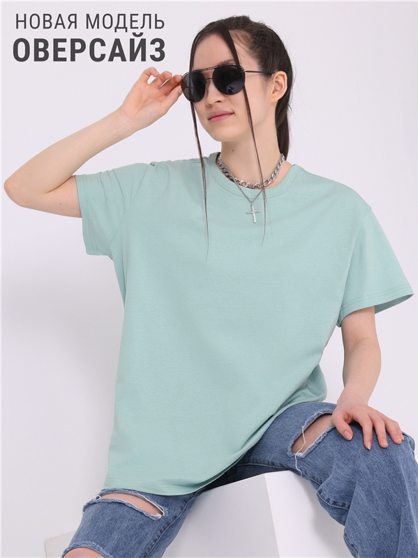 

Футболка женская Апрель ф273001000Р2 зеленая 96/164, Зеленый, ф273001000Р2