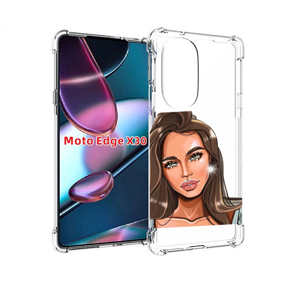 

Чехол MyPads Девушка-с-зелеными-глазами для Motorola Moto Edge X30, Прозрачный, Tocco