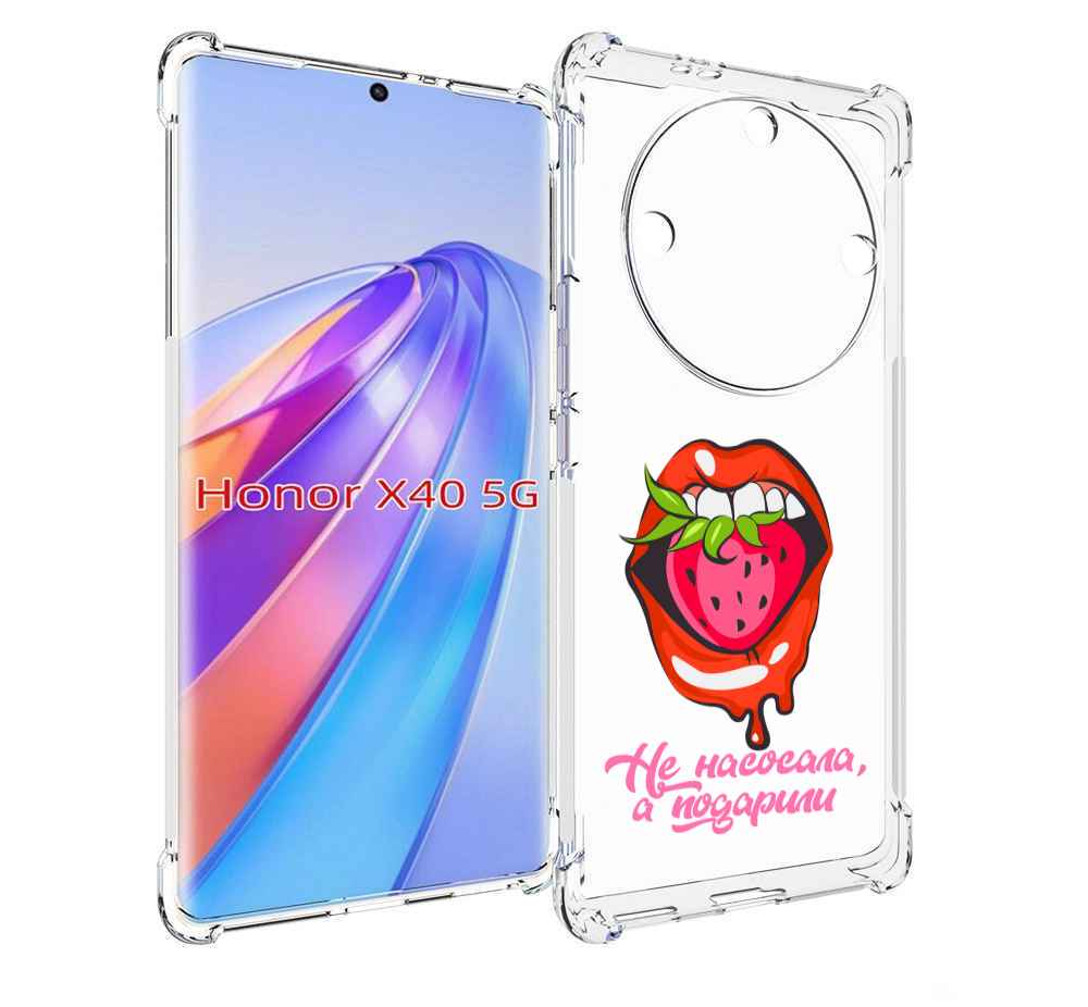 

Чехол MyPads подарили для Honor X40, Прозрачный, Tocco