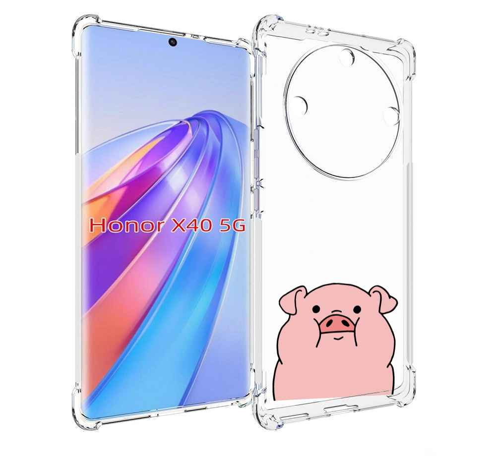 

Чехол MyPads полная-свинья для Honor X40, Прозрачный, Tocco