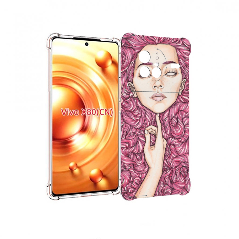 

Чехол Mypads Девушка Утонула В Волосах Женский Для Vivo X80, Прозрачный, Tocco