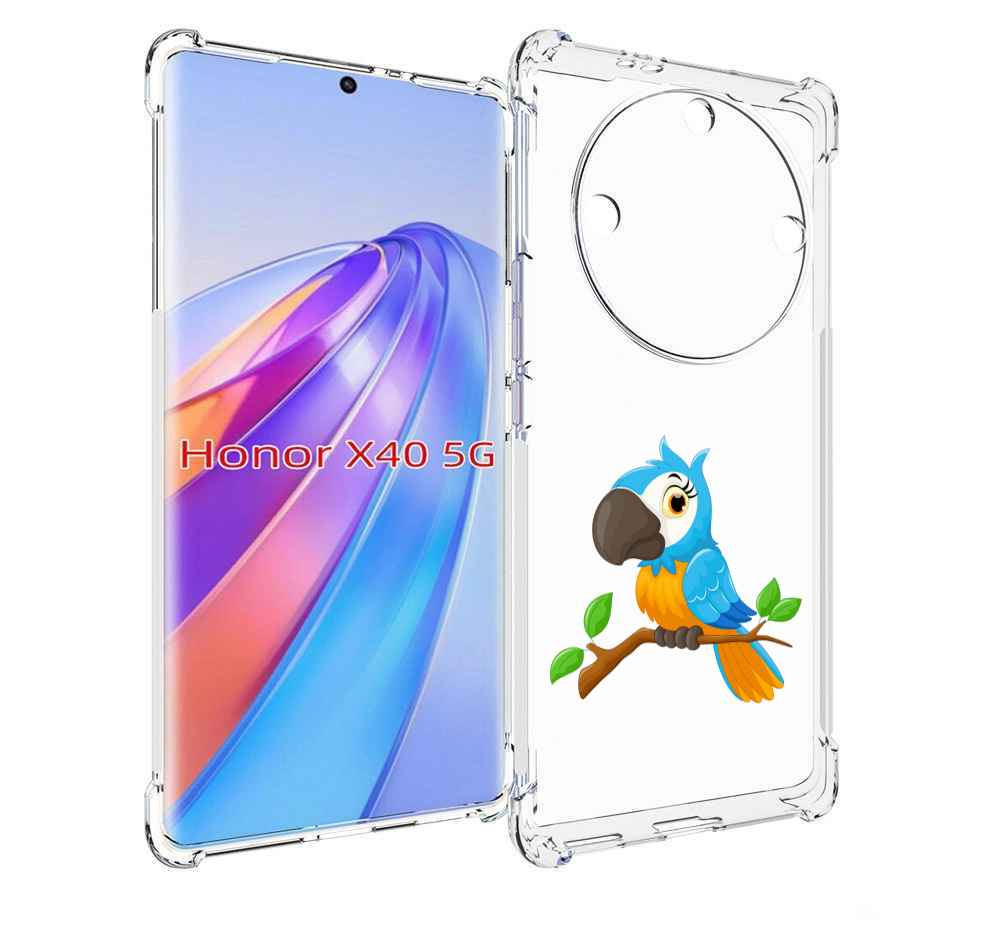 

Чехол MyPads попугайчик детский для Honor X40, Прозрачный, Tocco