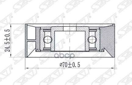 

Ролик Натяжителя Приводного Ремня Bmw 3/5/7/X3/X5 1,6/1,8/2,0/2,5/3,0 Sat арт. ST-53200011