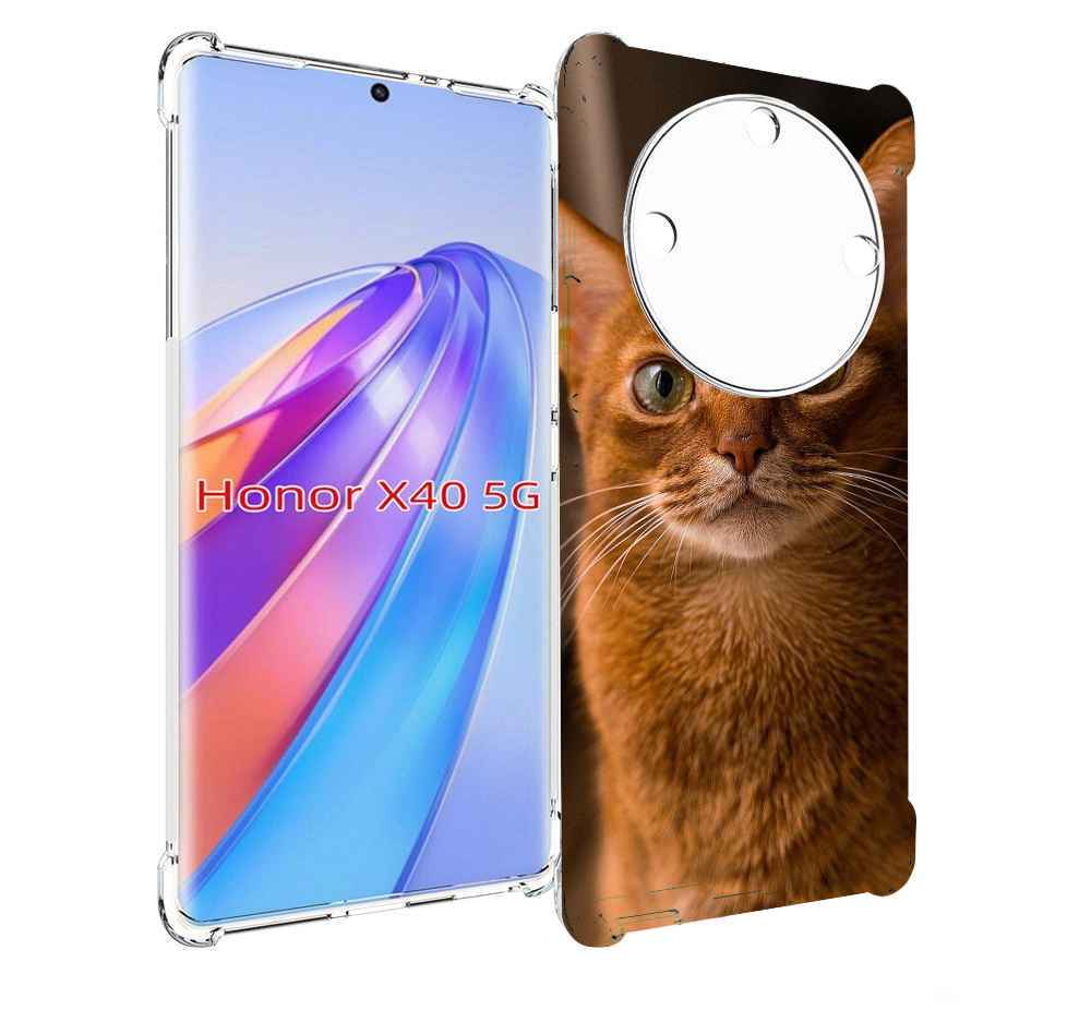 Чехол MyPads порода кошки абисинская для Honor X40