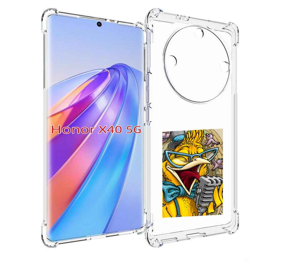 Чехол MyPads поющая птичка для Honor X40