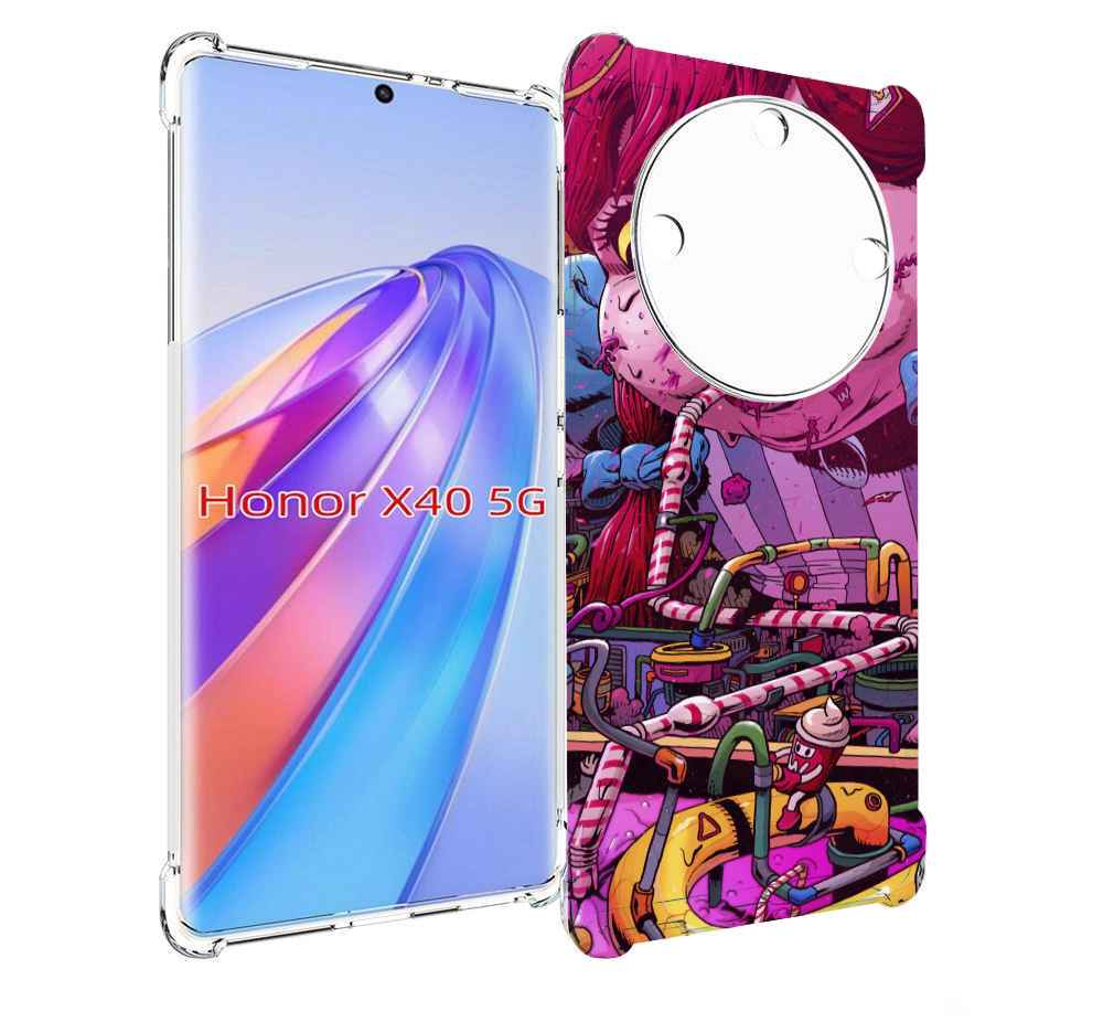 

Чехол MyPads прикольная сладкая картинка для Honor X40, Прозрачный, Tocco
