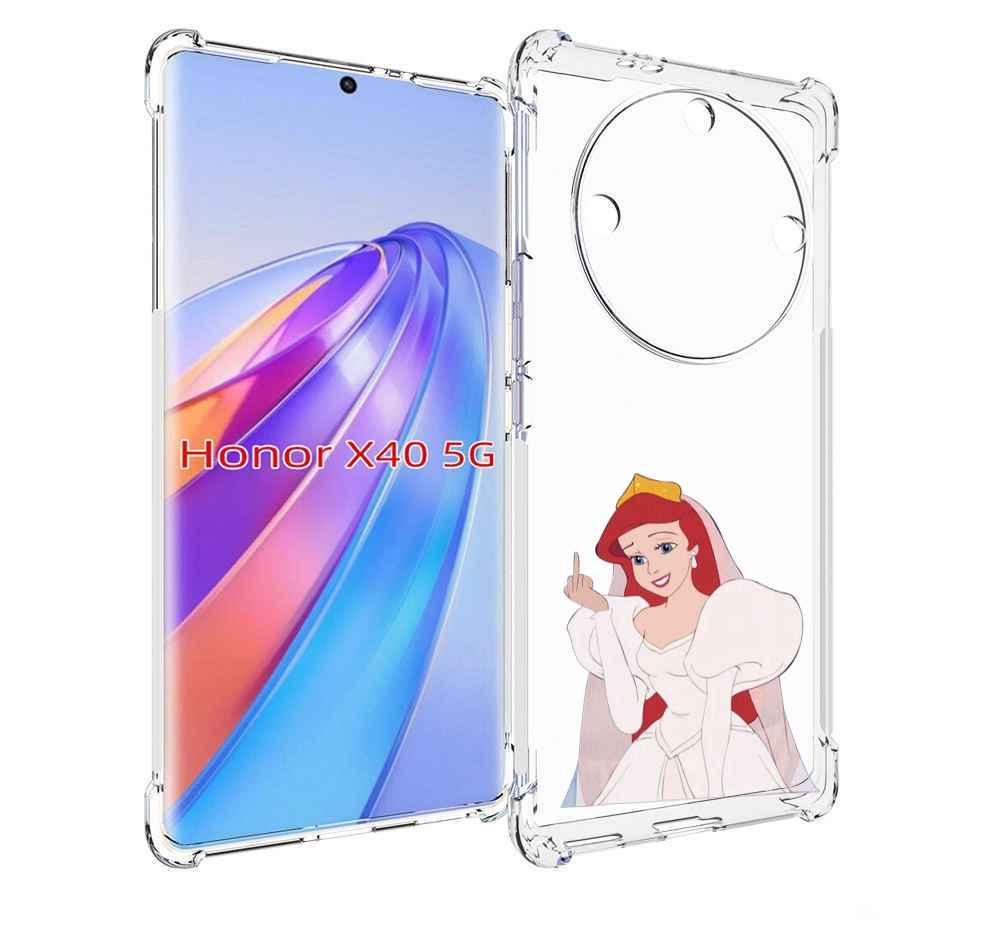 

Чехол MyPads принцесса-Русалочка-Ариель женский для Honor X40, Прозрачный, Tocco