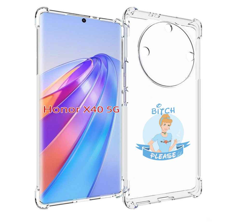 

Чехол MyPads принцесса-эльза женский для Honor X40, Прозрачный, Tocco