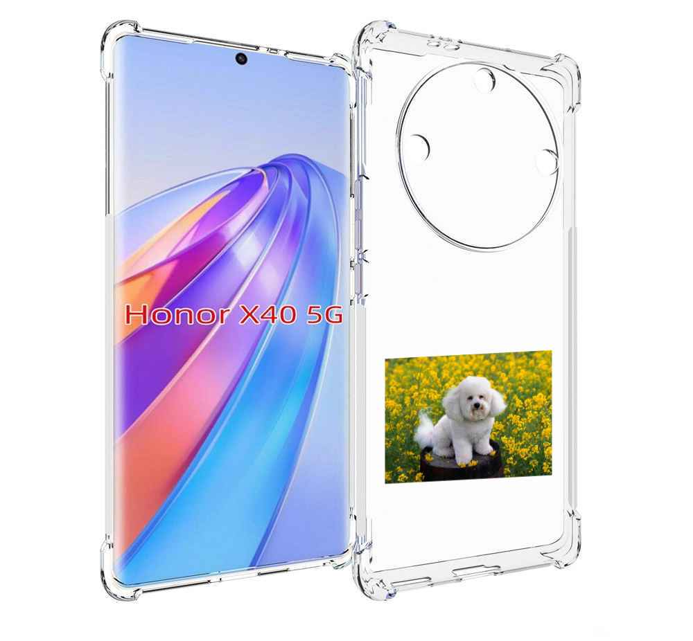 

Чехол MyPads пудель белыи для Honor X40, Прозрачный, Tocco