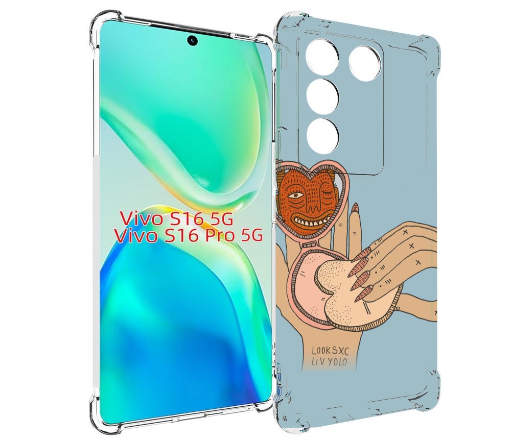 

Чехол MyPads макияж картинка женский для Vivo S16 5G/S16 Pro 5G/V27/V27 Pro, Tocco