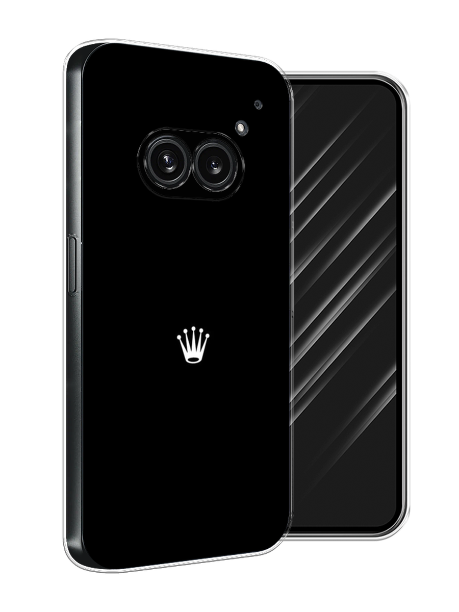

Чехол Awog на Nothing Phone 2a "Белая корона на черном фоне", Черный, 3300350-1