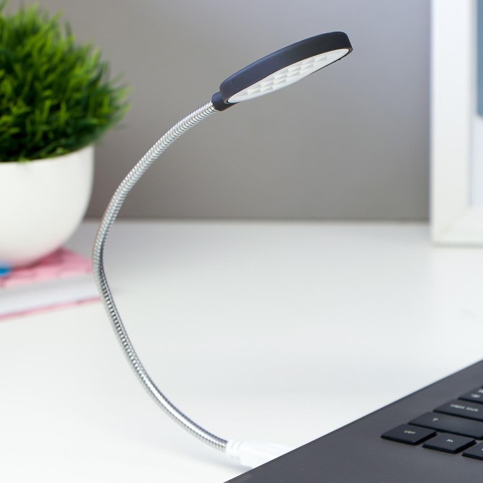 

Лампа с USB "Компакт" 3Вт черный 7х1х34 см