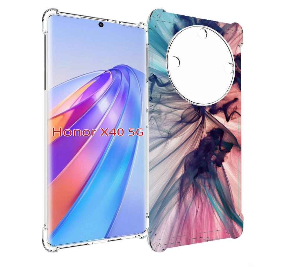 

Чехол MyPads разноцветный дым для Honor X40, Прозрачный, Tocco