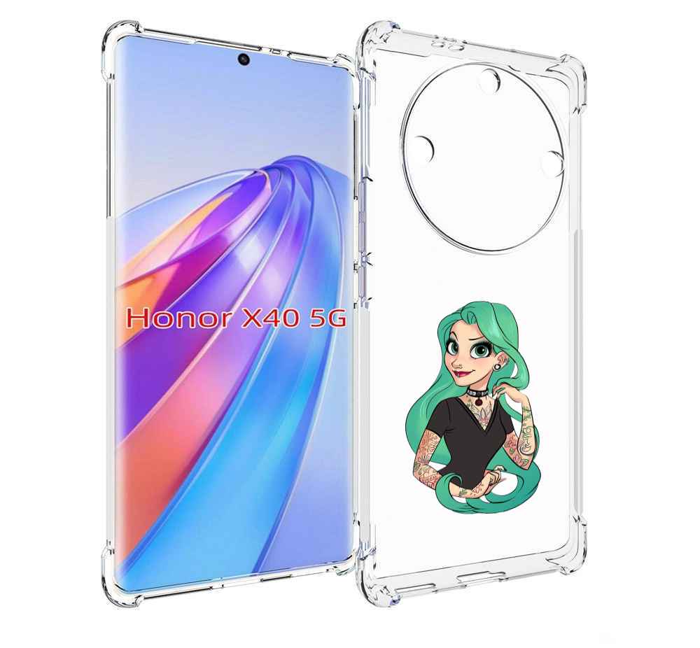 

Чехол MyPads рапунцель-в-тату женский для Honor X40, Прозрачный, Tocco