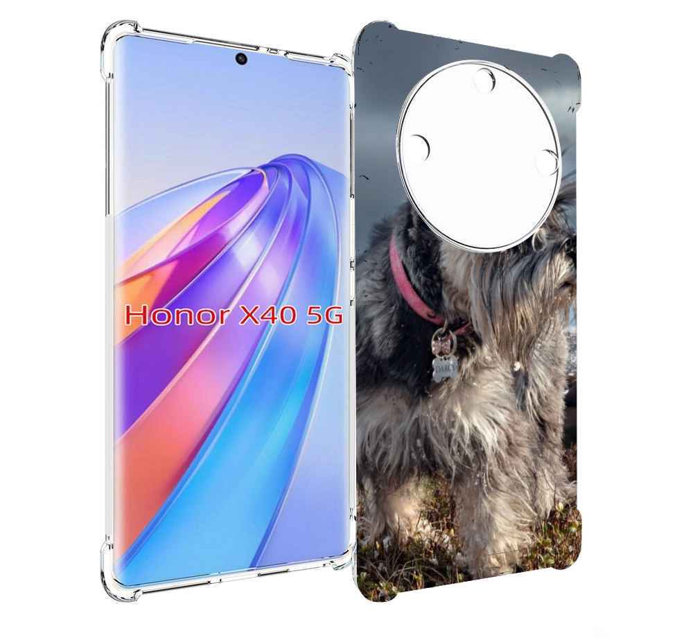 

Чехол MyPads ризеншнауцер 2 для Honor X40, Прозрачный, Tocco
