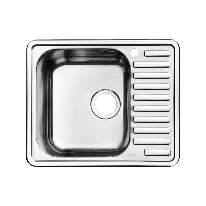 

Мойка с выпуском 011UPSOi84, нержавеющая сталь, 585*485, Strit S, IDDIS, STR58PLi77K