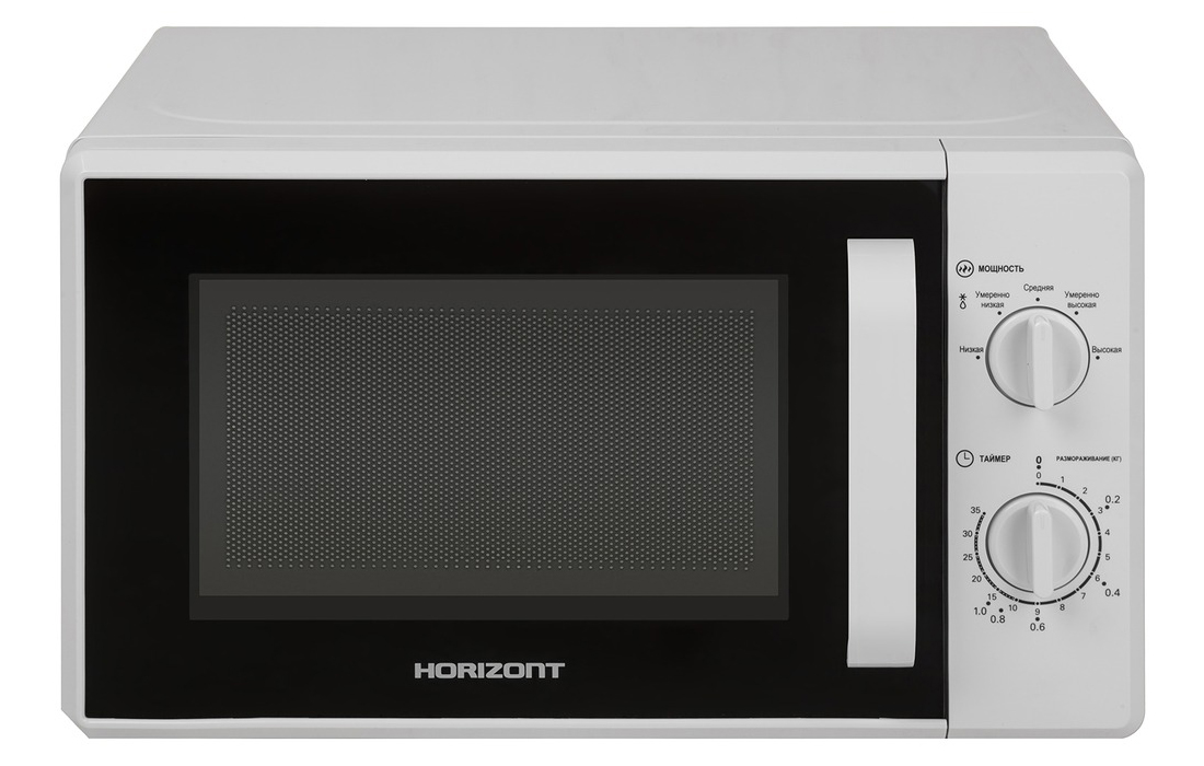 Микроволновая печь соло Horizont 20MW700-1378AAW белый, черный микроволновая печь horizont 20mw700 1378b