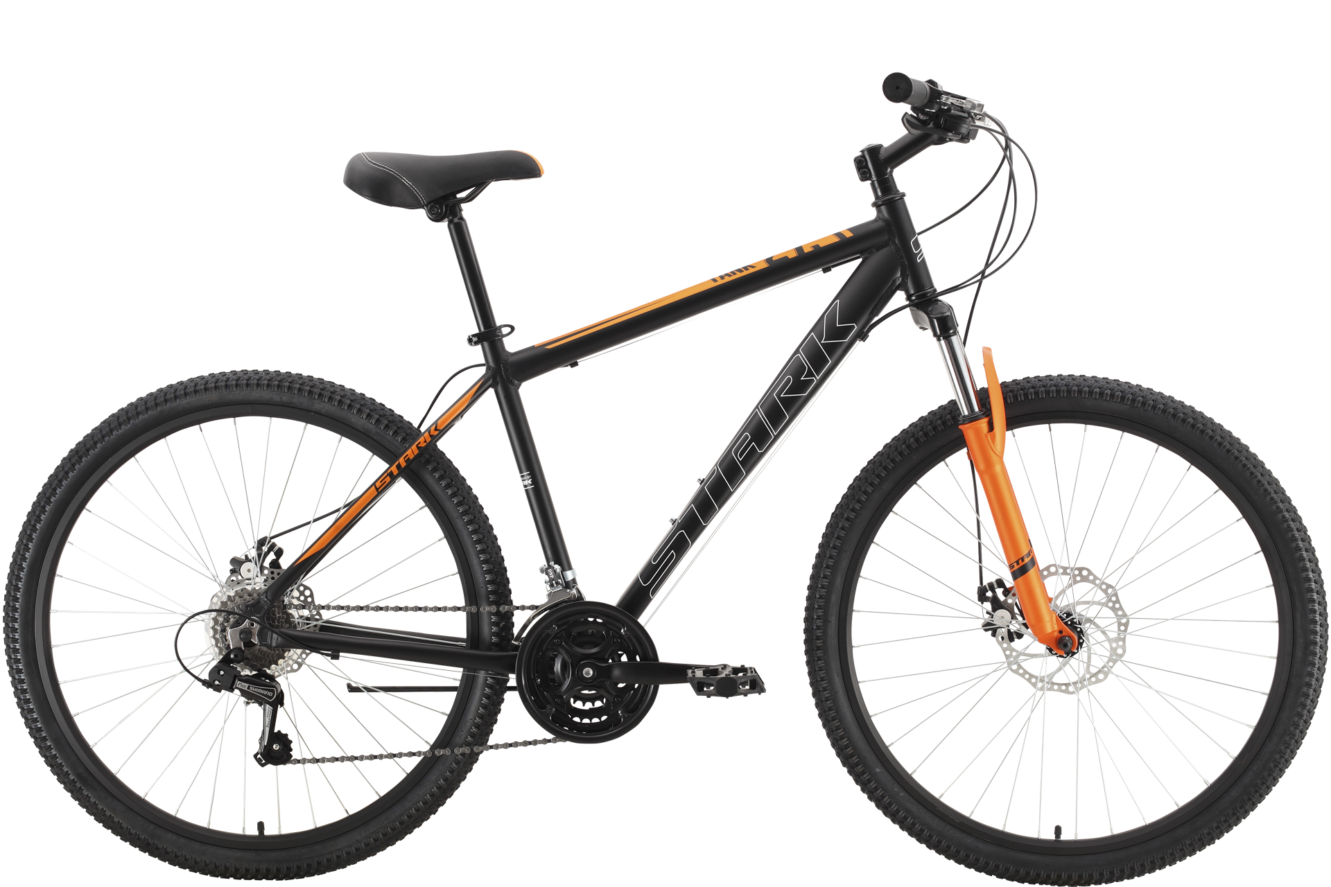 фото Велосипед stark tank 27.1 d (2022) серый/черный 16"