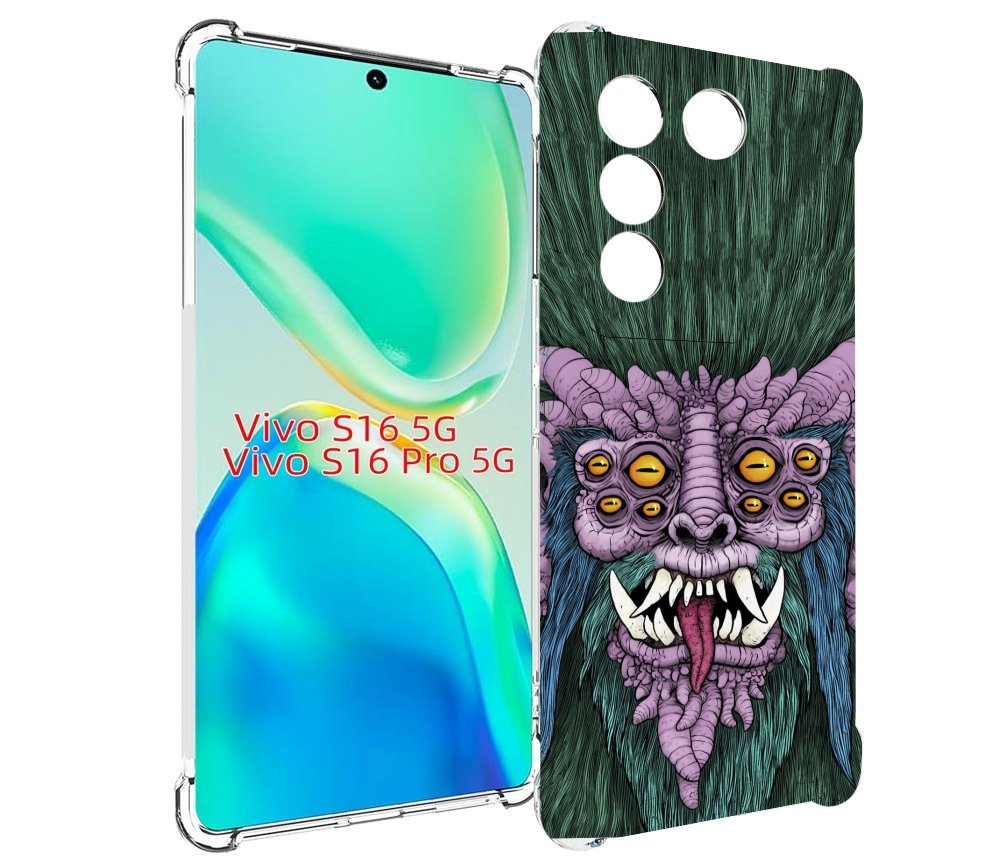 

Чехол MyPads многоглазый черт для Vivo S16 5G/S16 Pro 5G/V27/V27 Pro, Tocco