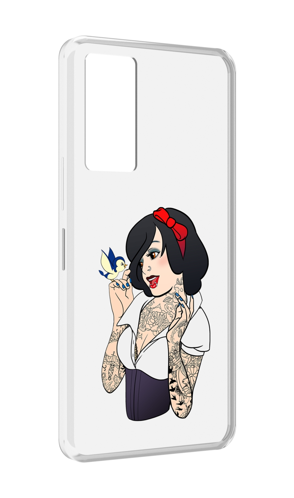 

Чехол MyPads принцесса-тату женский для Infinix Note 11, Прозрачный, Tocco