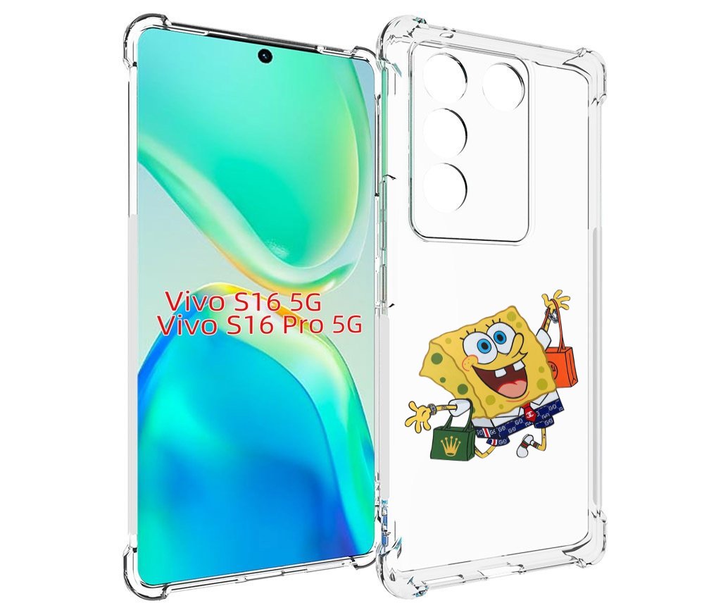 

Чехол MyPads модный-спанч-боб для Vivo S16 5G/S16 Pro 5G/V27/V27 Pro, Tocco