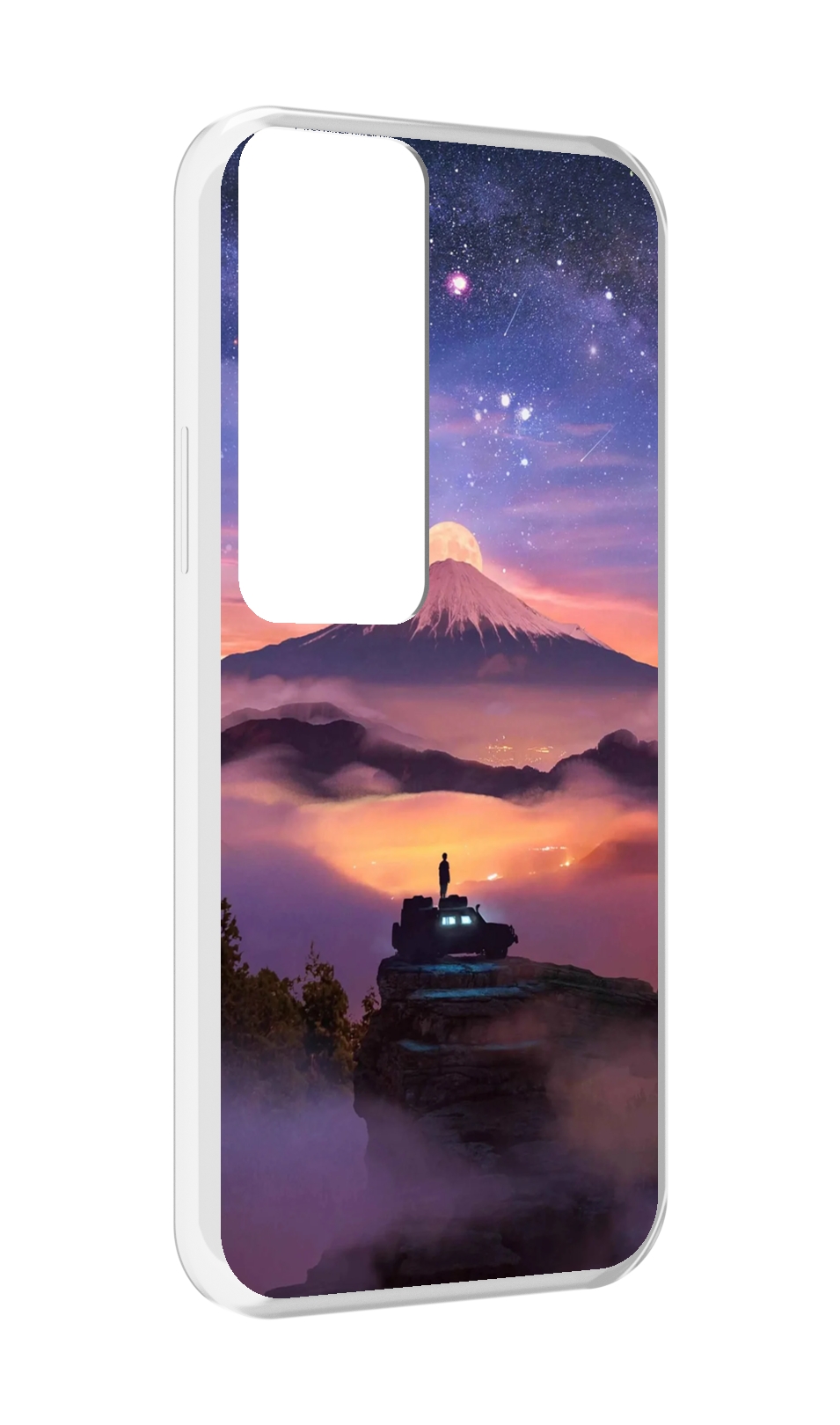 

Чехол MyPads ночь-в-горах для Tecno Pova Neo 2, Прозрачный, Tocco
