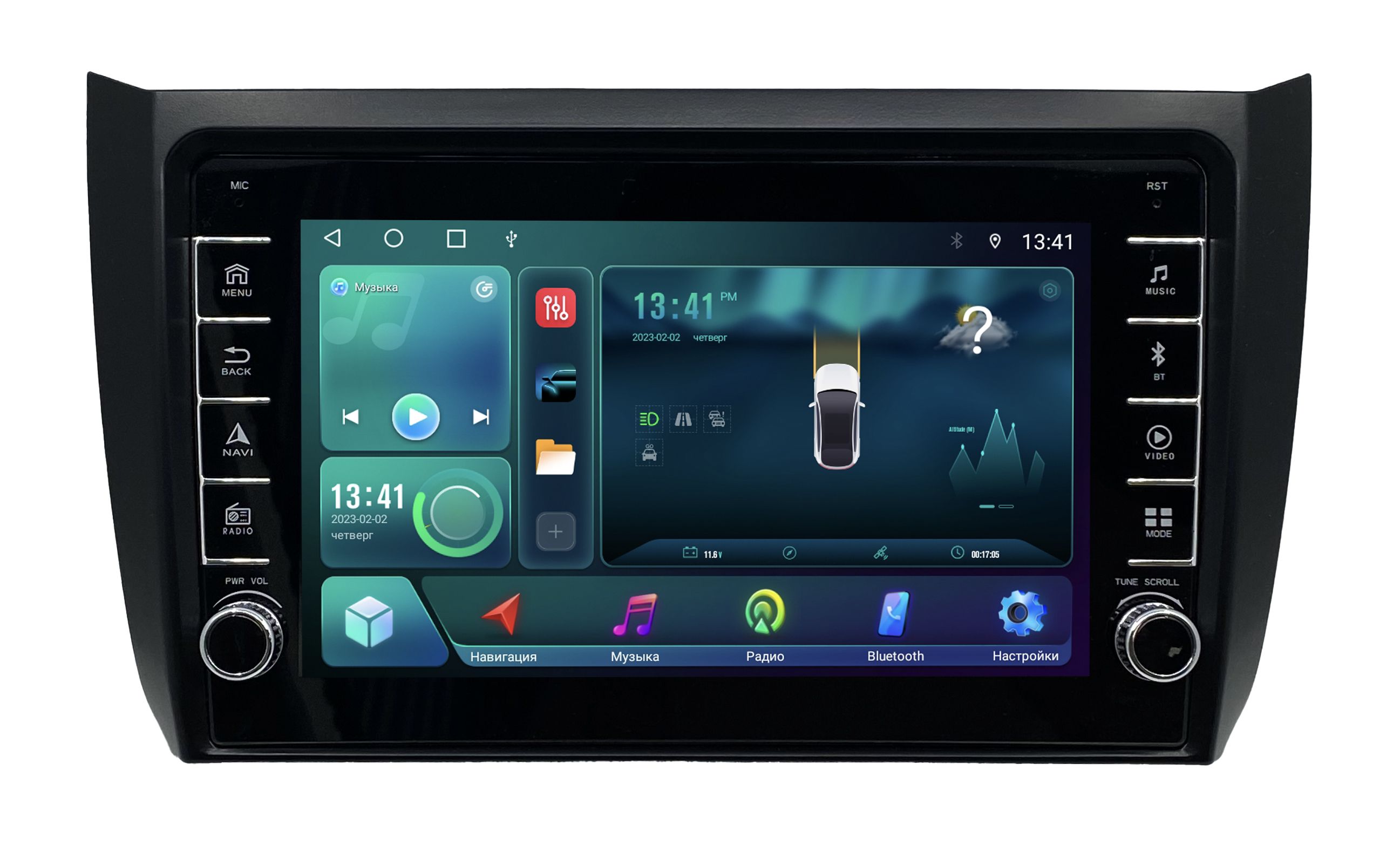 Штатная магнитола Zenith Lifan Solano 650 2015-2023 Android 12 464 GB с крутилками 3232200₽