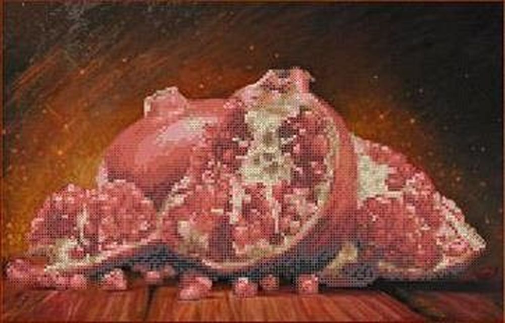 

Рисунок на ткани «Гранат»