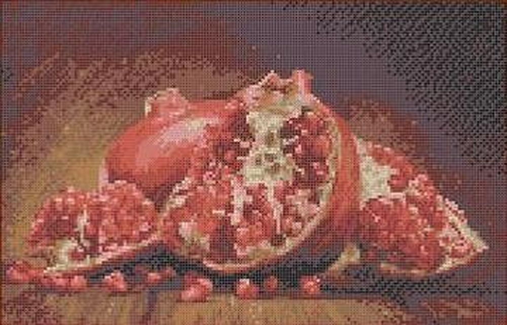 

Рисунок на ткани «Гранат»