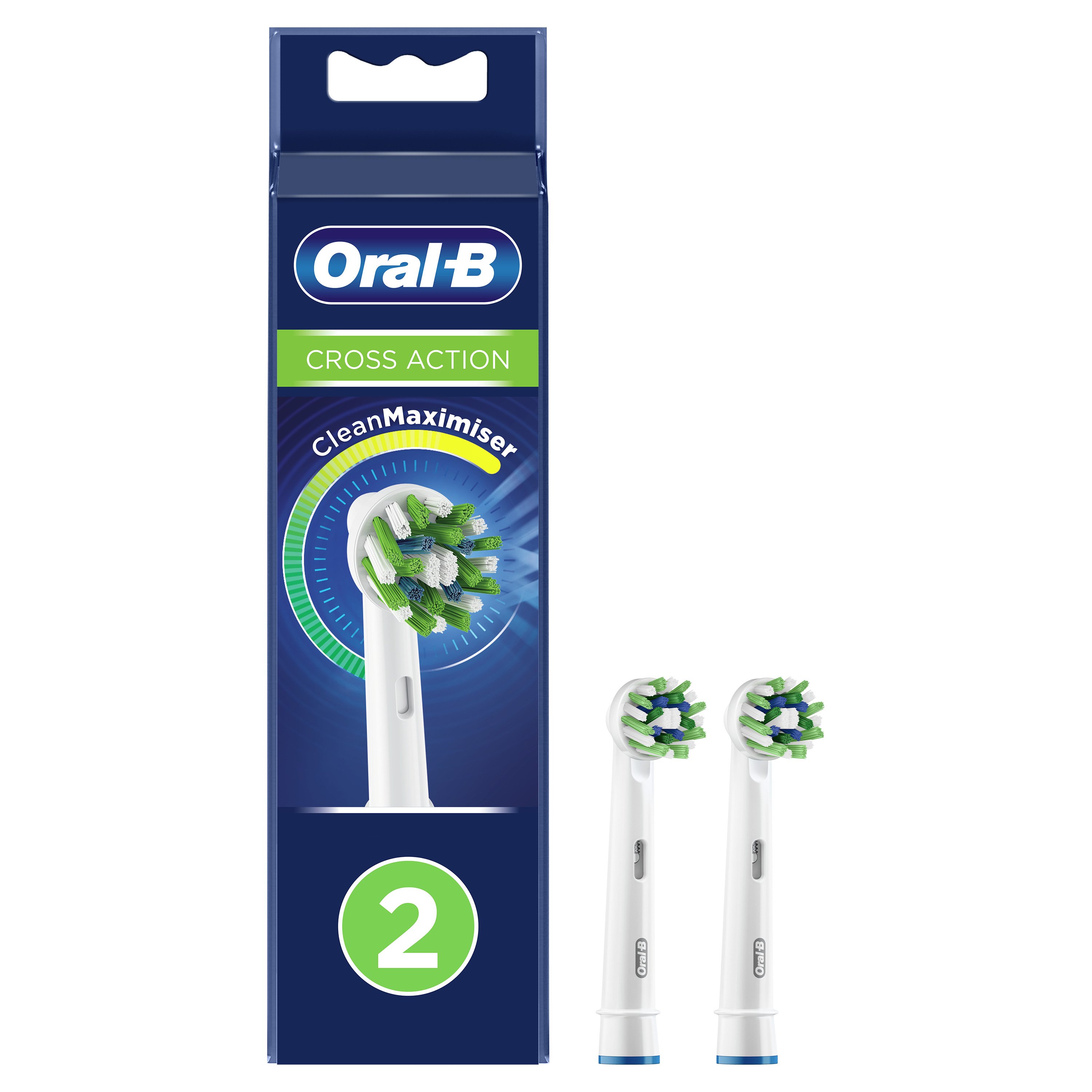 Насадка для электрической зубной щетки Braun Oral-B EB50RB-2 Cross Action насадка для электрической зубной щетки oral b cross action cleanmaximiser черная