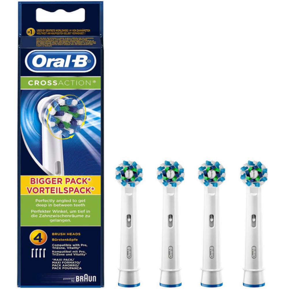 фото Насадка для электрической зубной щетки oral-b eb50rb-4 cross action