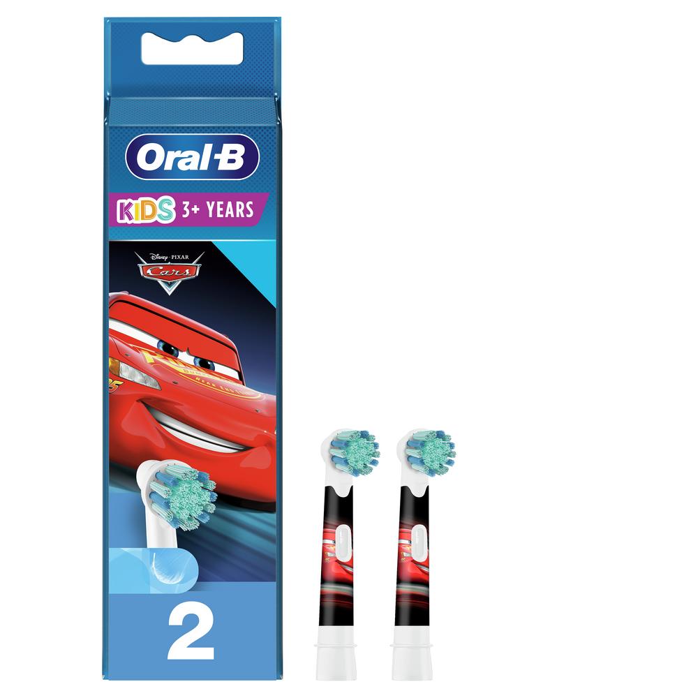 Насадка для электрической зубной щетки Braun Oral-B Kids EB10S 2K Cars 2 шт. насадка для электрической зубной щетки oral b stages kids холодное сердце