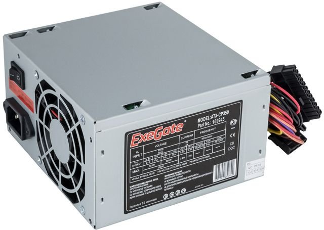 фото Блок питания компьютера exegate atx-cp350 350w