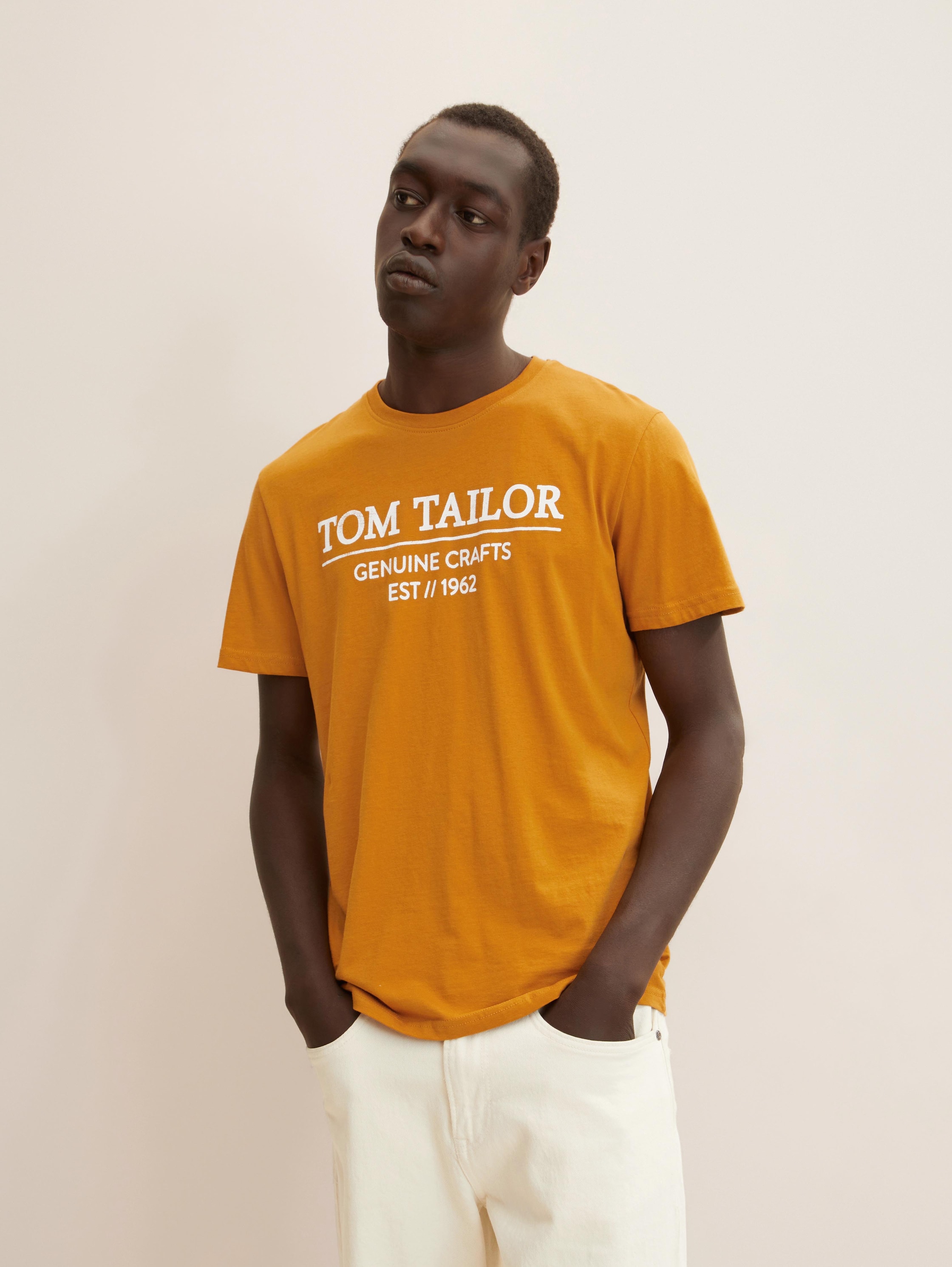 

Футболка мужская TOM TAILOR 1021229 оранжевая L, 1021229