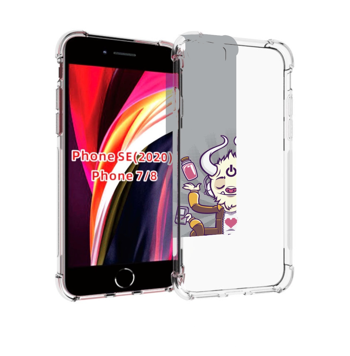 

Чехол MyPads рогатый любитель поиграть для iPhone 7 4.7 / iPhone 8 / iPhone SE 2 (2020), Прозрачный, Tocco