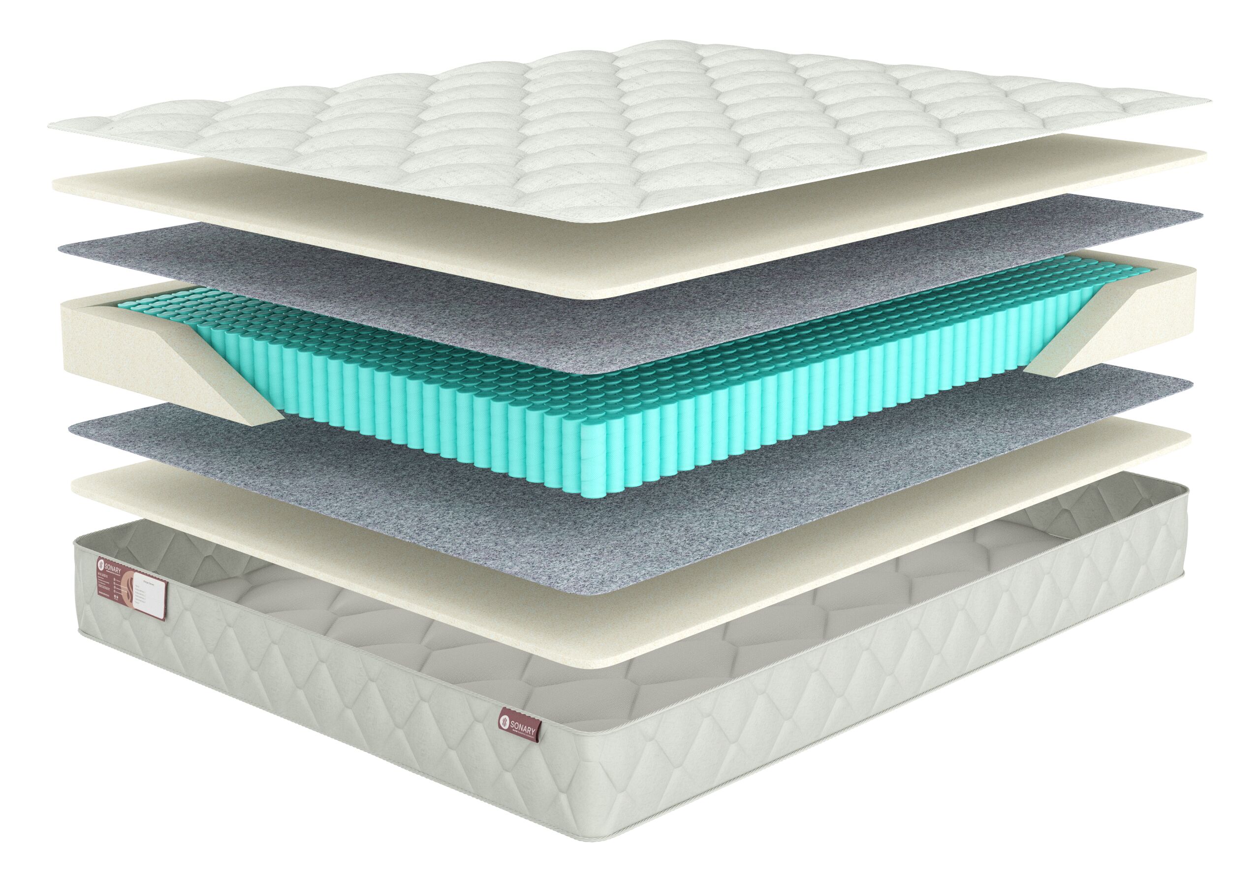 

Матрас Sonary Flow Arad 150х175, Белый, Arad