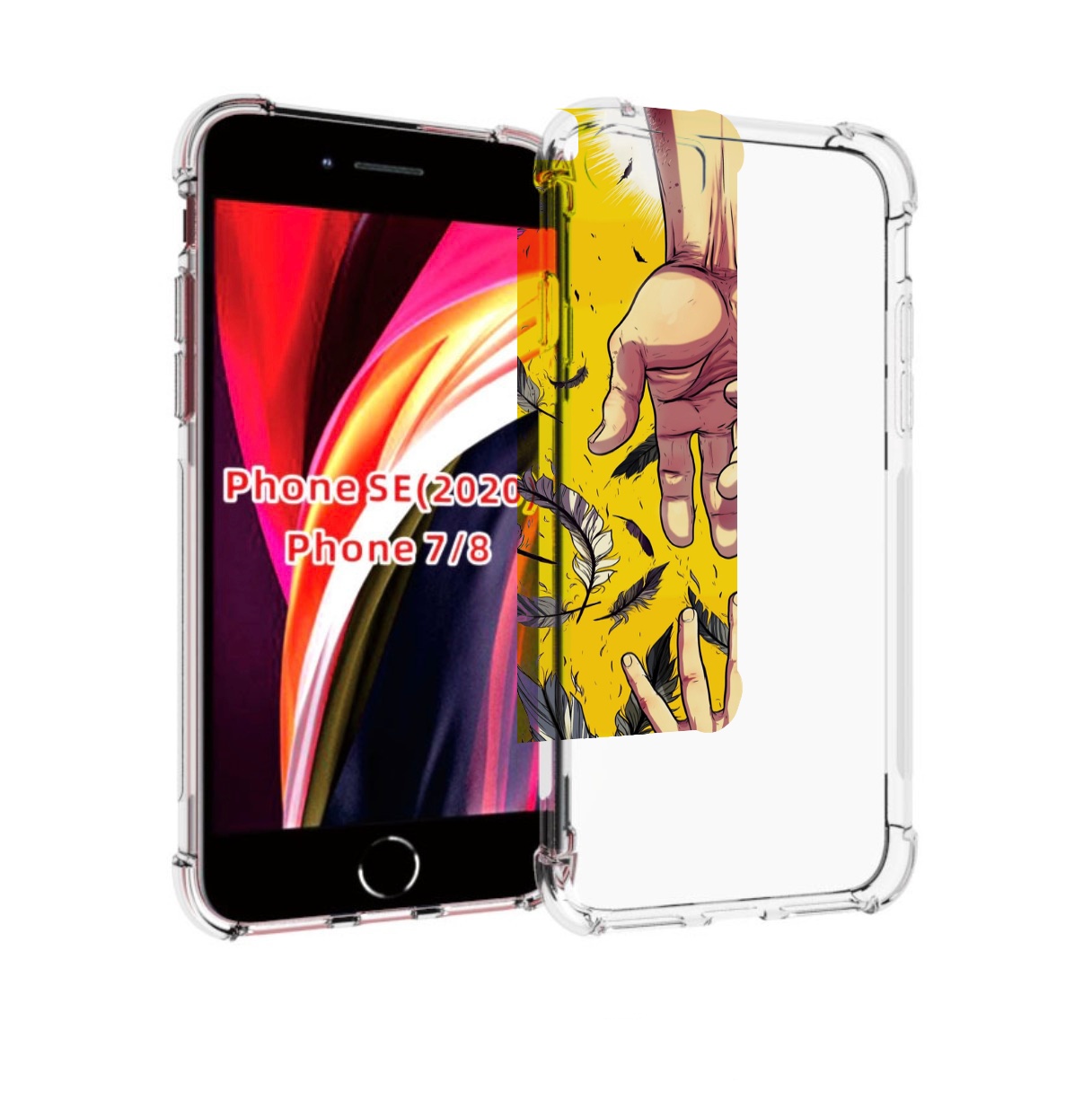 

Чехол MyPads рука-в-руку для iPhone 7 4.7 / iPhone 8 / iPhone SE 2 (2020), Прозрачный, Tocco