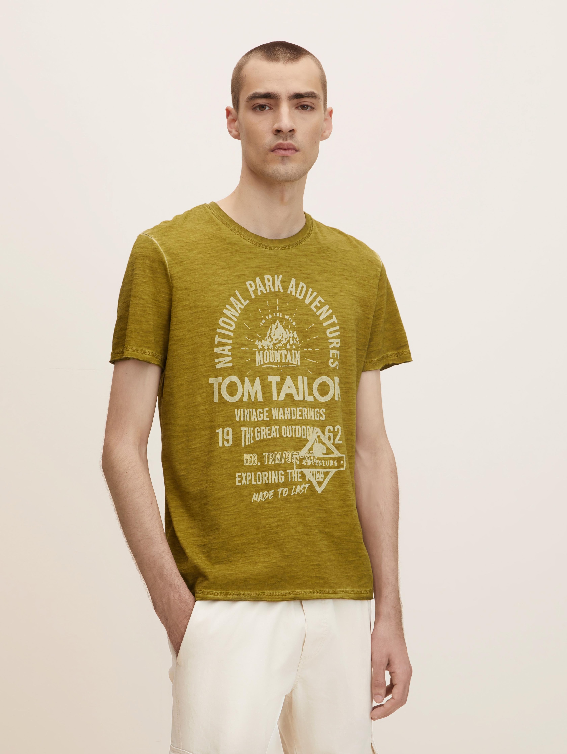 

Футболка мужская TOM TAILOR 1030060 зеленая 2XL, Зеленый, 1030060