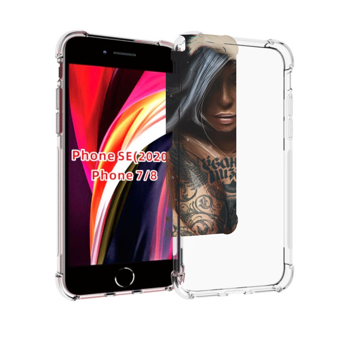 

Чехол MyPads санта-клаус-девушка для iPhone 7 4.7 / iPhone 8 / iPhone SE 2 (2020), Прозрачный, Tocco