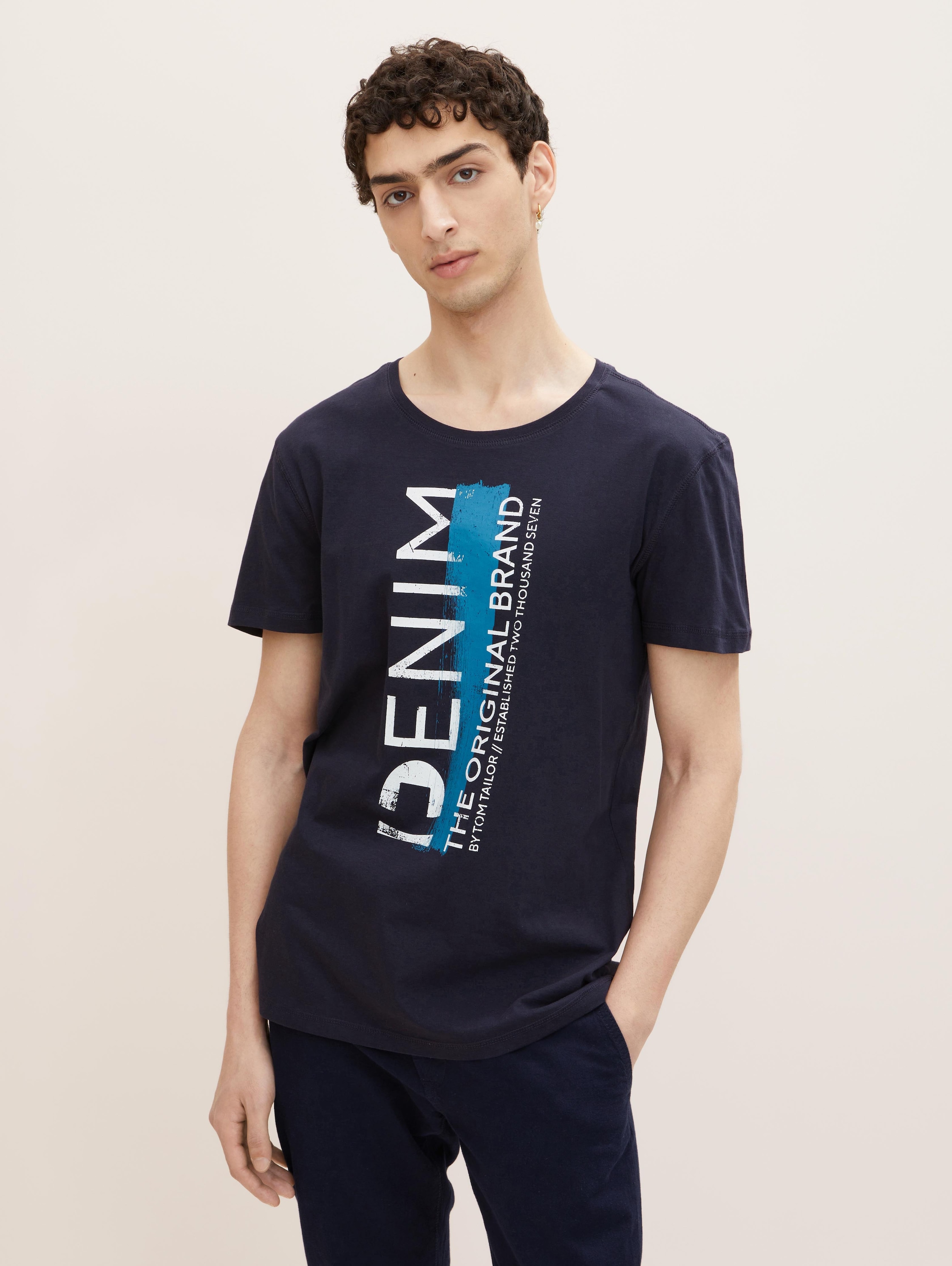 

Футболка мужская Tom Tailor Denim 1031910 синяя XL, 1031910